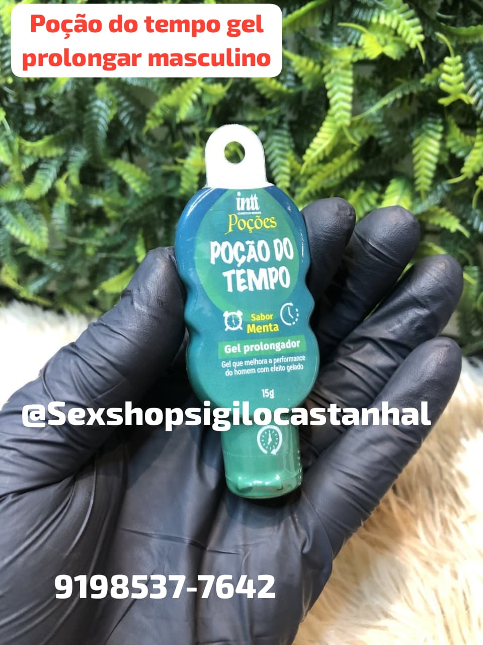 Poção do tempo gel prolongar masculino.