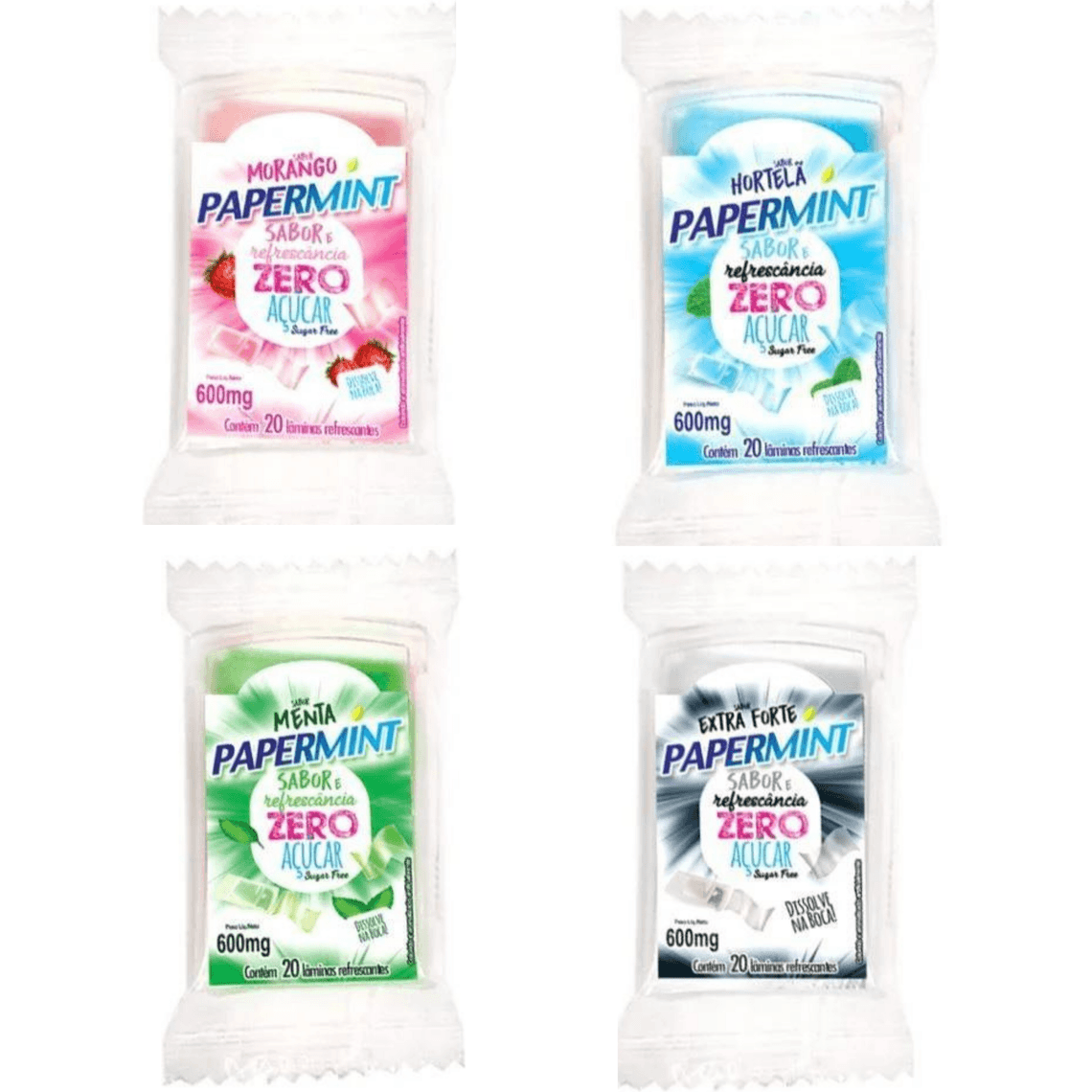 Lâmina Paper Mint 20 Unid. Comestíveis.