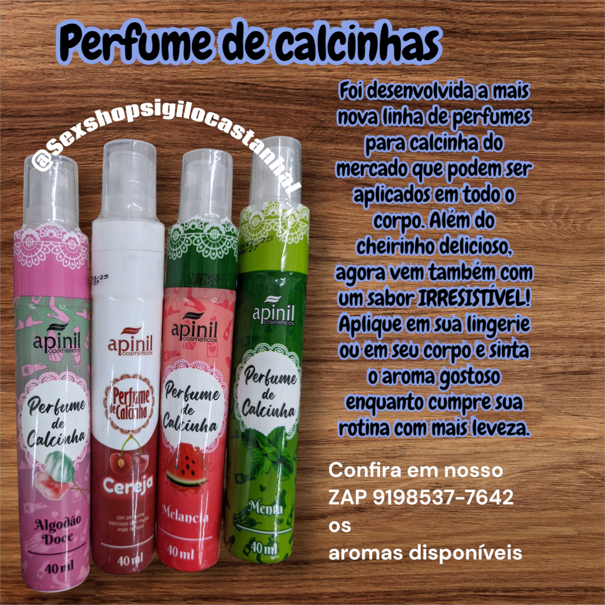 Perfumes de calcinhas