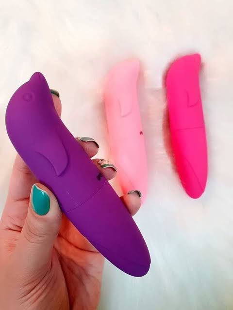 Vibrador Aveludado Golfinho Estimulador De Ponto G